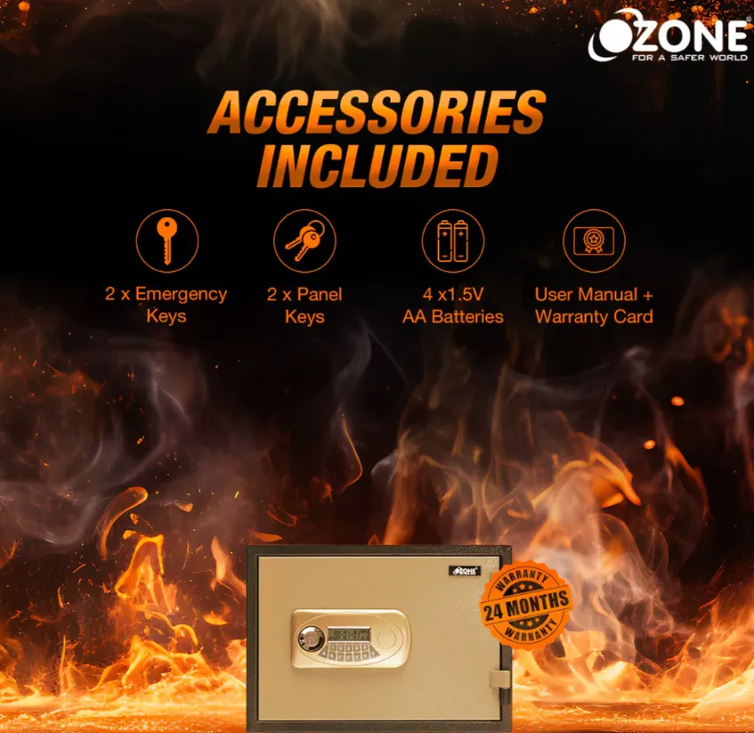 Ozone FIRE WARRIOR-11 Fire Resistant Digital Safe