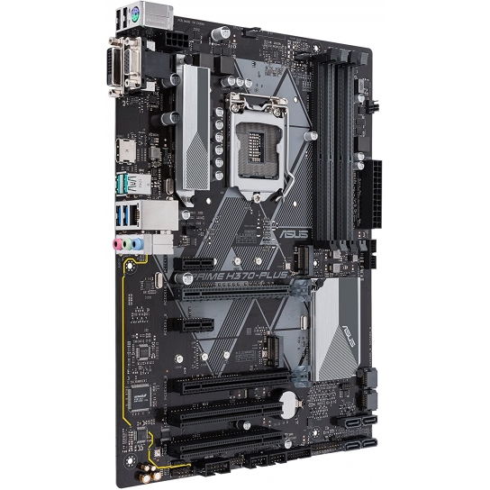 ASUS Prime H370-A Intel LGA-1151 ATX motherboard with LED lighting