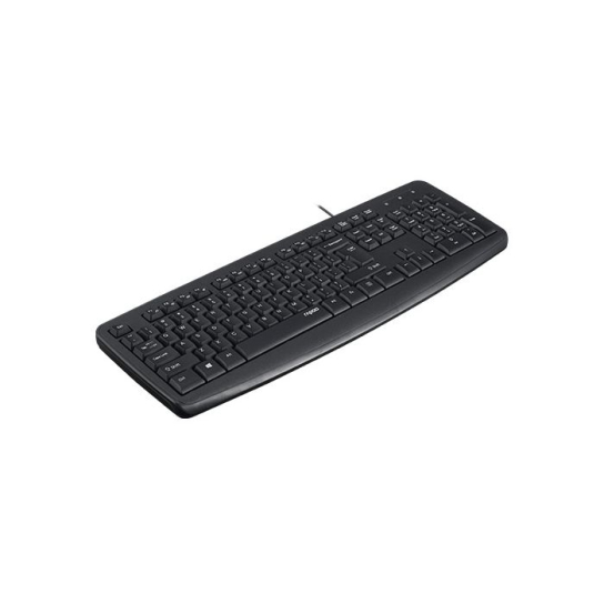 RAPOO NK2600 Spill-Resistant Black Wired USB Keyboard