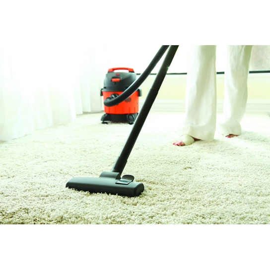 Black and Decker 1200W 10 Liter Wet and Dry Tank Drum Vacuum Cleaner Orange and Black - WDBD10-B5