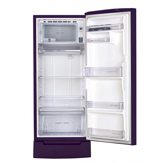 Whirlpool Single Door Refrigerator 215 IMPRO ROY 3S -200L PURPLE MULIA