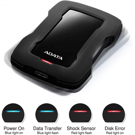 Adata Shock-Resistant Extra Slim External HDD HD330 4TB