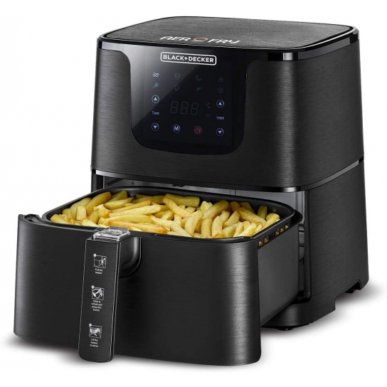 Black and Decker Digital XL Air Fryer, 4.3 Liters, Black - AF700-B