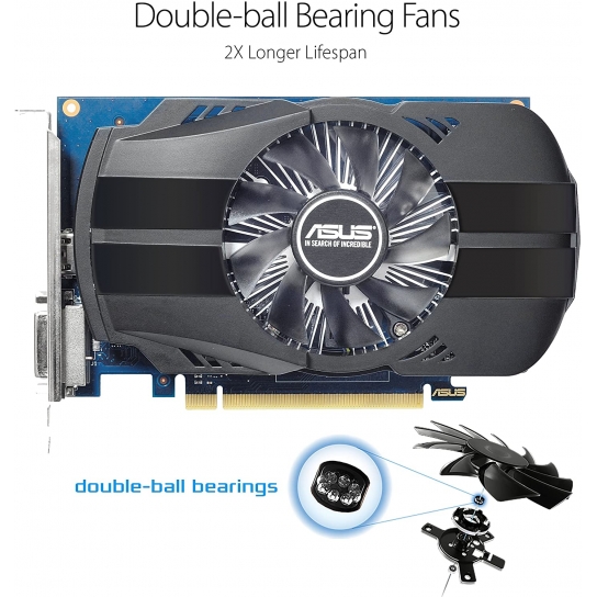 ASUS PH-GT1030-O2G ASUS Phoenix GeForceR GT 1030 OC edition 2GB GDDR5 Graphics Card