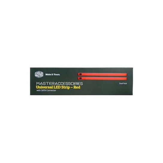Cooler Master Universal LED Strip - LED strip for all Casings, 2 PC per pack, SATA, WHITE, RED