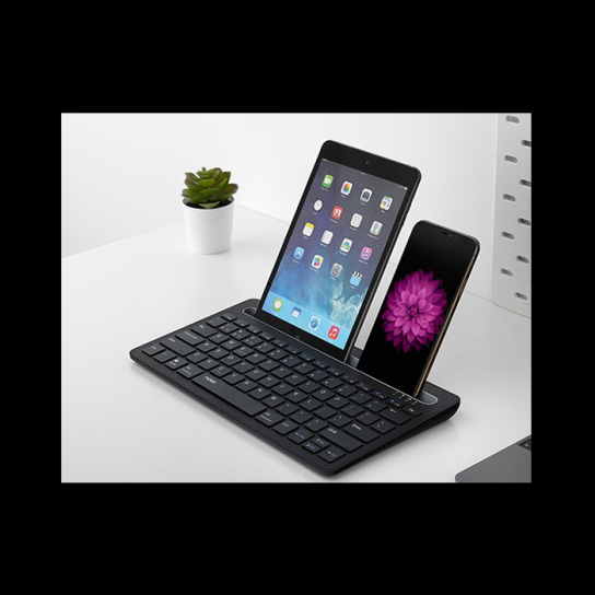 RAPOO XK100 US-Black Bluetooth Keyboard with Tablet Stand