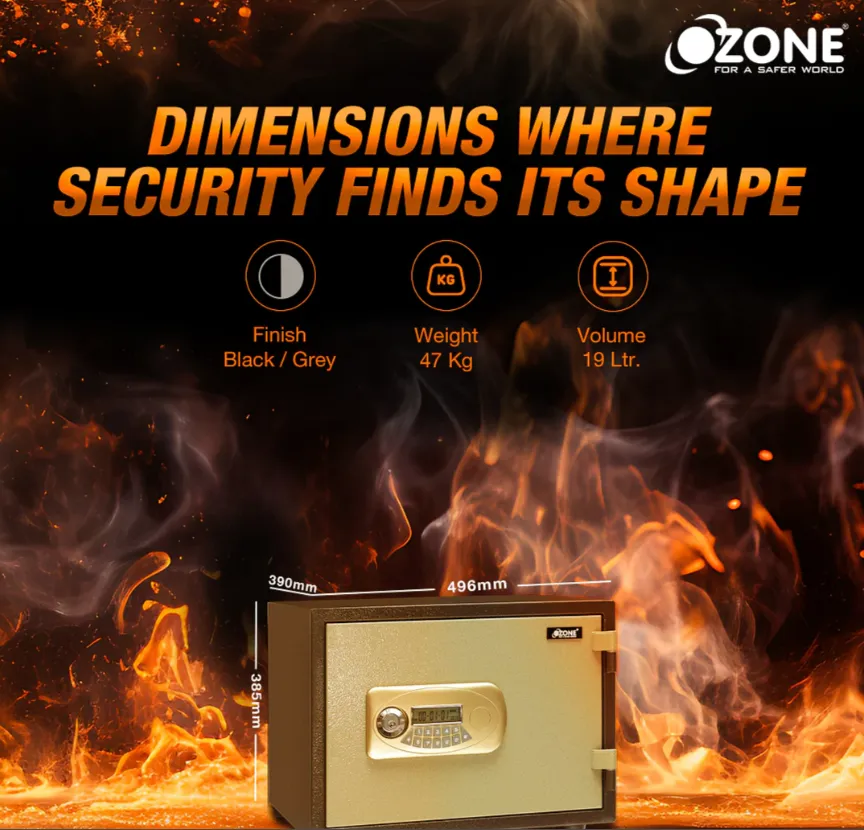 Ozone FIRE WARRIOR-11 Fire Resistant Digital Safe