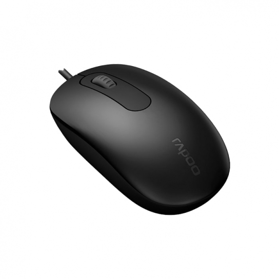 Rapoo N200 - Black Wired Optical Mouse