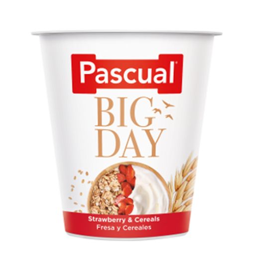 Pascual Big Day Strawberry-Cereals Yoghurt 125 gm