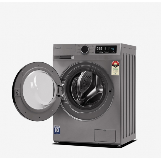 Panasonic NA-127MB3LNP 7 kg universal motor front load washing machine in grey color