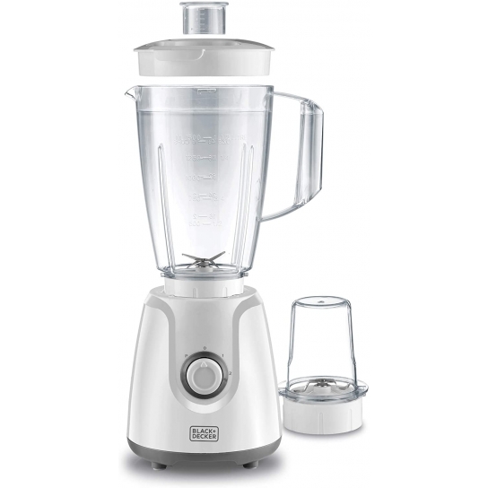 Black and Decker 400W Blender With Grinder Mill White - BX4030-B5