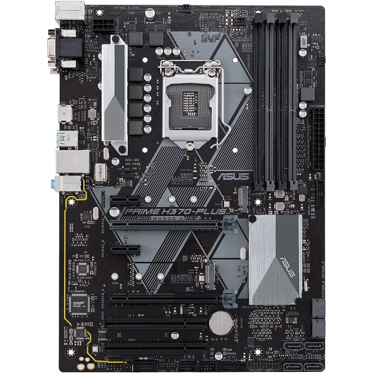 ASUS Prime H370-A Intel LGA-1151 ATX motherboard with LED lighting