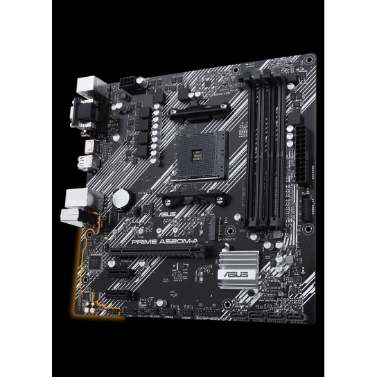ASUS Prime A520M-A AMD Ryzen Micro-ATX Motherboard