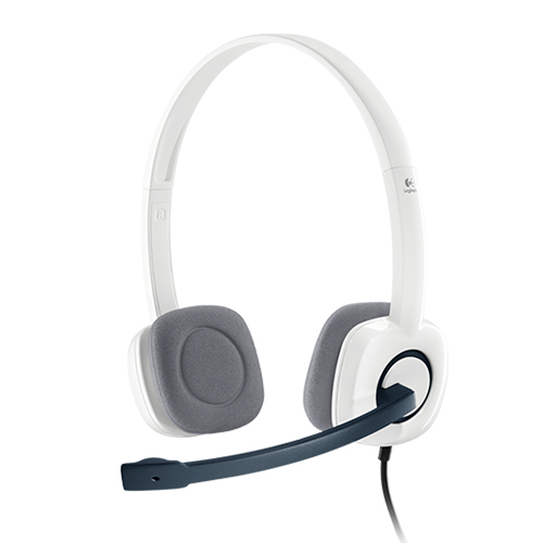 LOGITECH H150 Full Stereo Computer Headset - White