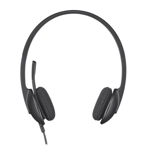 LOGITECH H340 Stereo USB Headset - Black