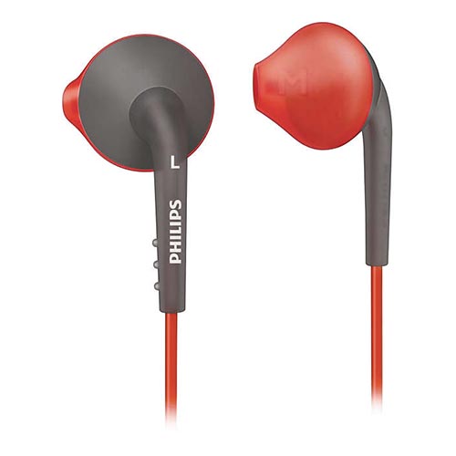 PHILIPS ActionFit Sports SHQ1200/98 in Ear Headphone- Orange &amp;amp; Gray