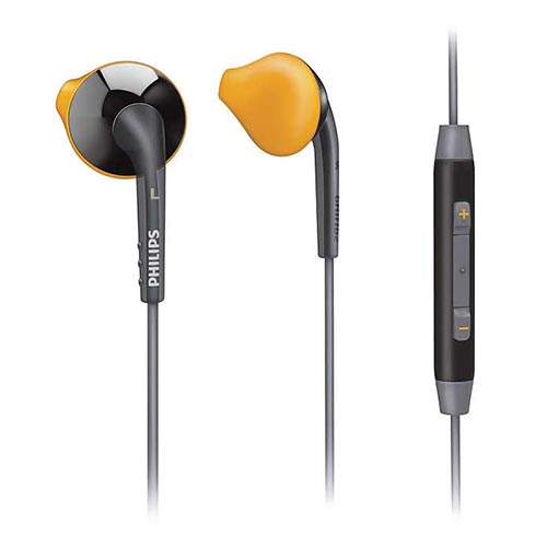 PHILIPS SPORTS SHQ1007/28 in Ear Headphone- Yellow &amp;amp; Black