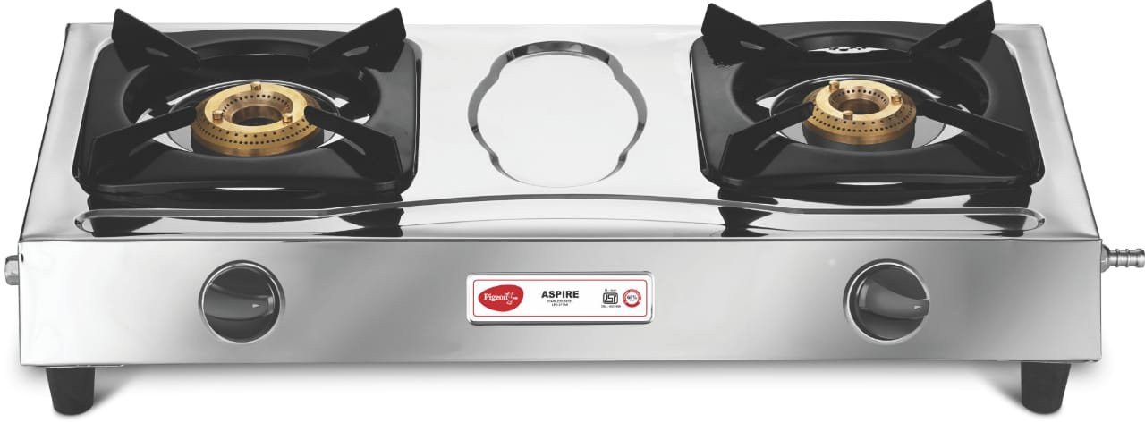 Pigeon LPG stove Stainless Steel 2 BR Aspire