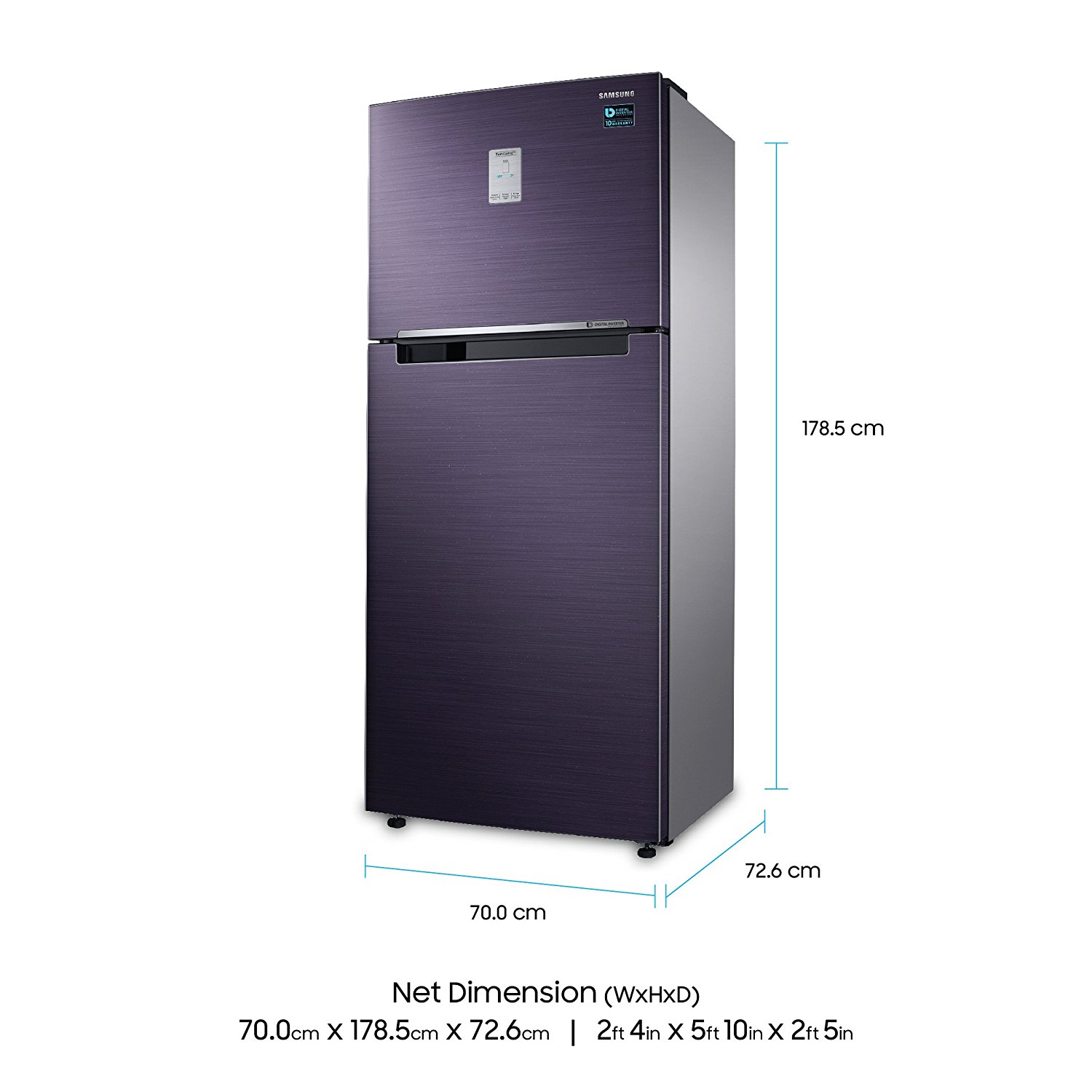 Samsung 465 L 3 Star Frost-free Double Door Refrigerator (RT47K6238UT)