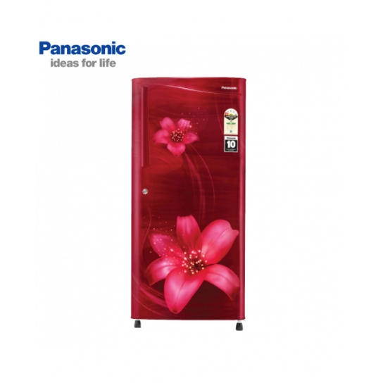Panasonic 197 litre single door floral in maroon with handle refrigerator