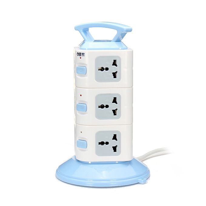 12 Outlets 3 USB Universal Power Strip Portable Socket Plug Adapter