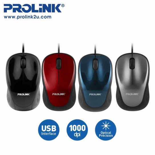 Prolink Wired Optical Sensor Mouse (PMO630U-BOX)