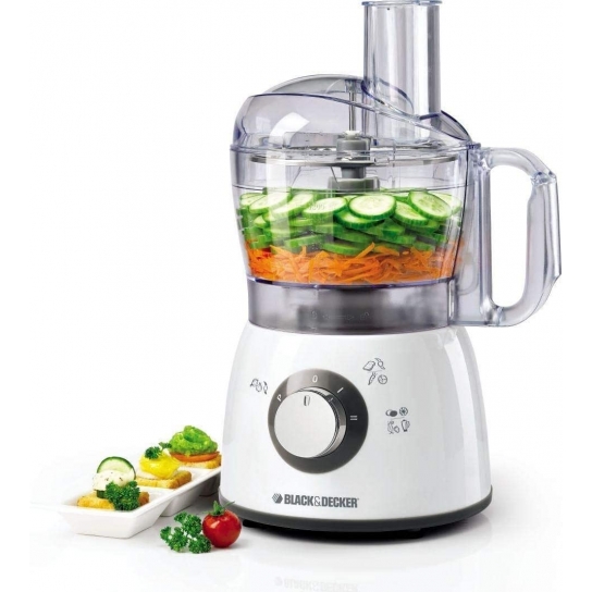 Black and Decker FX400-B5 400W 18 Functions Food Processor - White