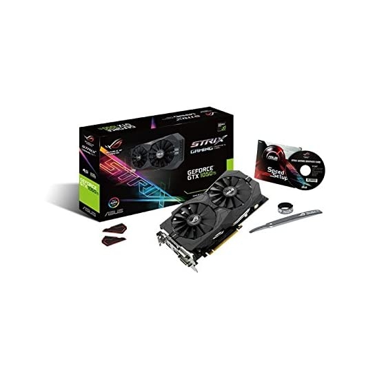 ASUS ROG STRIX-GTX1050TI-4G-GAMING Strix GeForceR GTX 1050 Ti 4GB GDDR5 Graphics card