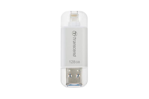 TRANSCEND JDG300S JetDrive Go Silver-128GB / Apple OTG Pen Drive