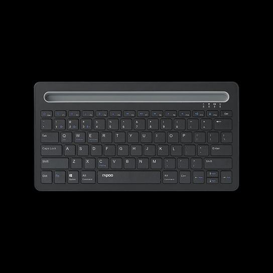 RAPOO XK100 US-Black Bluetooth Keyboard with Tablet Stand