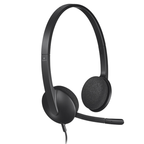 LOGITECH H340 Stereo USB Headset - Black