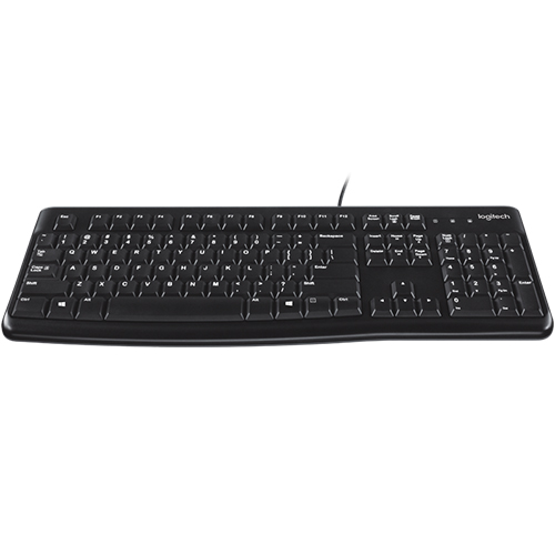 LOGITECH K120-PS2 Keyboard- Black