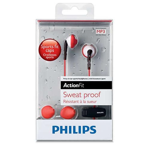 PHILIPS ActionFit SHQ1000/98 Sports in Ear Headphone- Orange &amp;amp; White