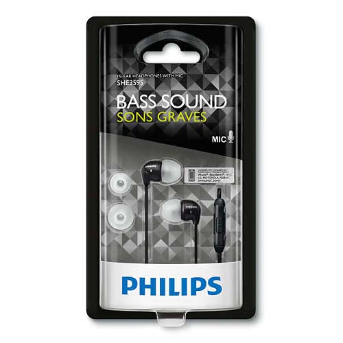 PHILIPS SHE3595BK/00 In-Ear Headset- Black