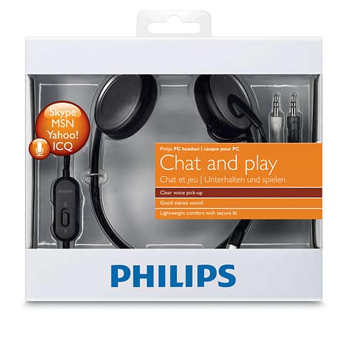 PHILIPS SHM6103U/97 On-Ear  PC Headphone- Black