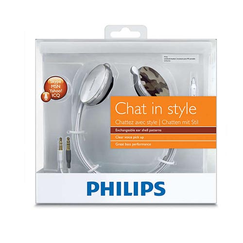 PHILIPS SHM6110U/97 On-Ear NotebookHeadphone- White