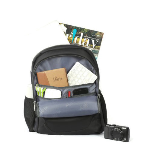 X-LAB XLB-1410NR  Laptob Backpack with RainCover- Black