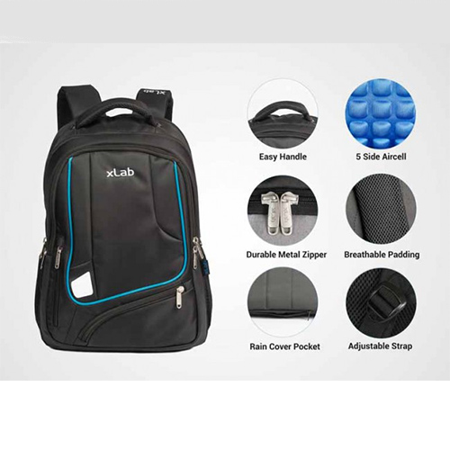 X-LAB XLB-1425AR  Laptob Backpack with RainCover- Black