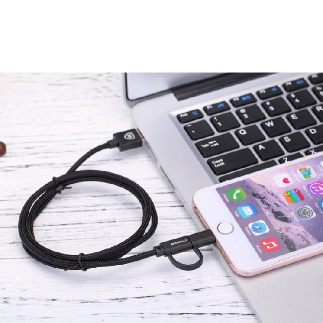 Micropack I-201 2 in 1 charge &amp;amp; sync cable