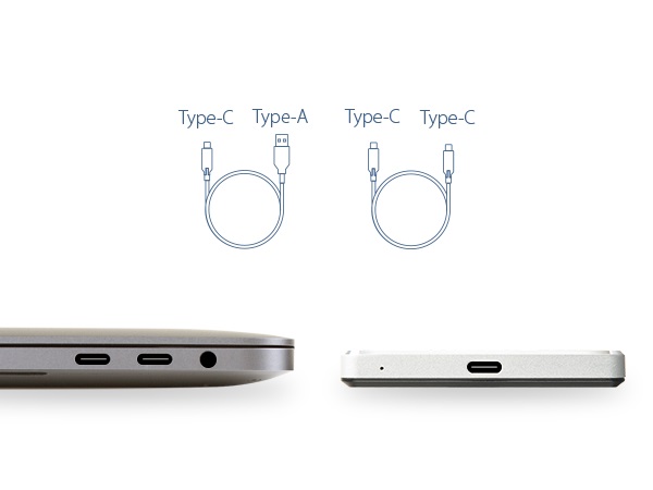 Portable HDD C3S Metal Slim-Type C- 2 TB