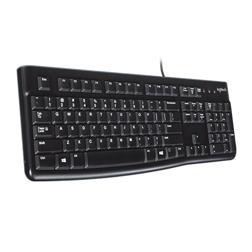 LOGITECH K120-PS2 Keyboard- Black