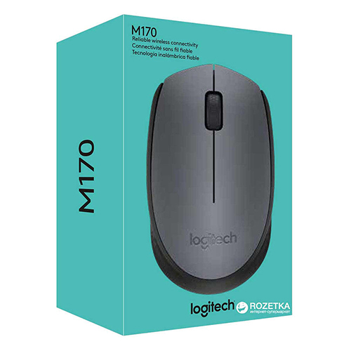 LOGITECH M170 Wireless Optical Mouse- Black