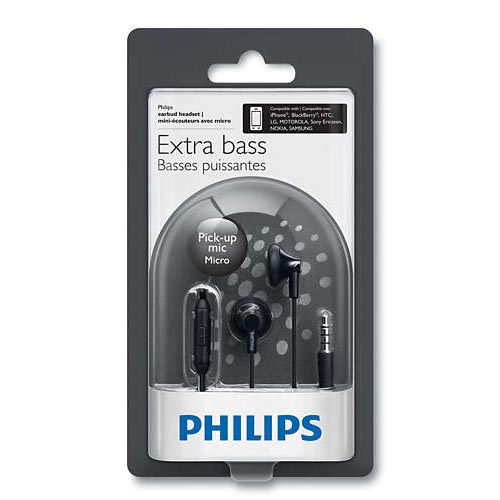 PHILIPS SHE2105BK/00 In-Ear Headphone- Black