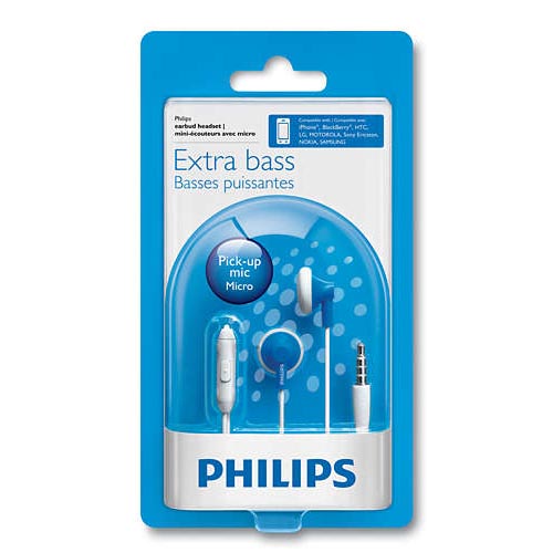 PHILIPS SHE2105BL/00 In-Ear Headphone- Blue