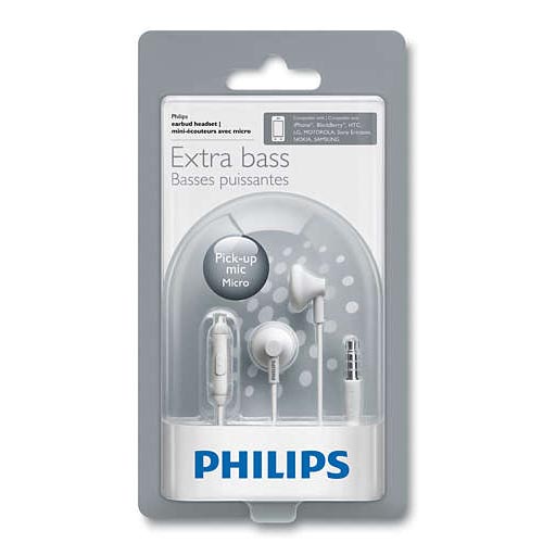 PHILIPS SHE2105WT/00 In-Ear Headphone-  White