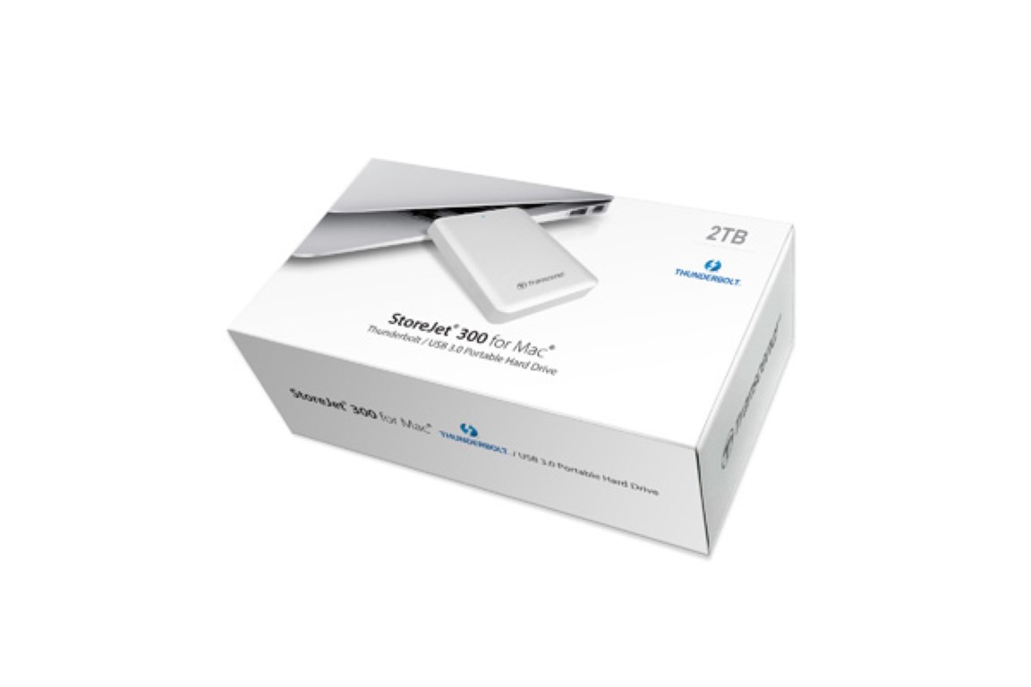 TRANSCEND SJM 300-2TB ThunderBolt + USB 3.0 cables