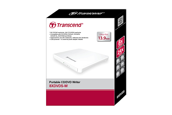 TRANSCEND TS8XDVDRW -Portable USB Powered DVD Writer