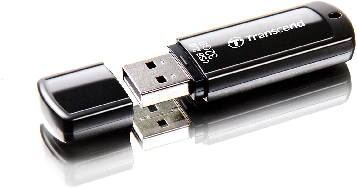 TRANSCEND JF 350 32 GB Piano Finish USB 2.0 Pen Drive