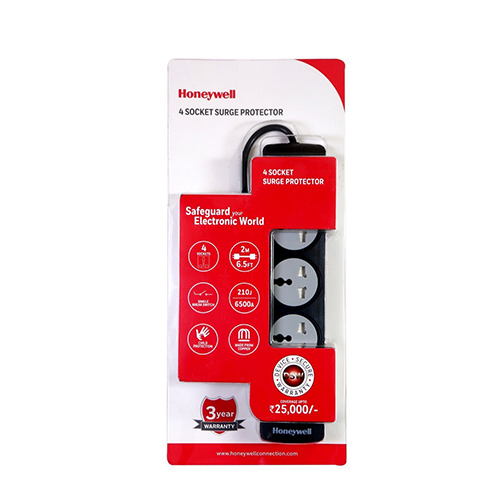 HONEYWELL 4 Out Surge Protector with Master Switch