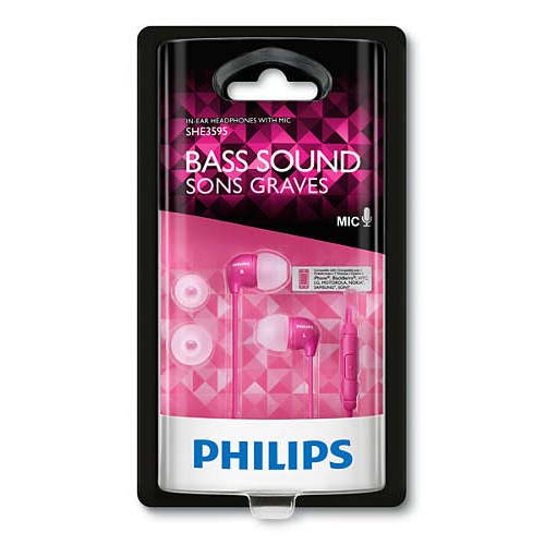 PHILIPS SHE3595PK/00 In-Ear Headset- Pink